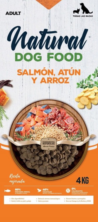 NATURAL DOG FOOD - Łosoś & Tuńczyk z ryżem [4 kg]