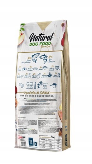 NATURAL DOG FOOD - Łosoś & Tuńczyk bez zbóż [12 kg]