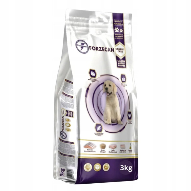 Karma dla szczeniąt Forzecan Premium Łosoś & Ryż Puppy 3kg.