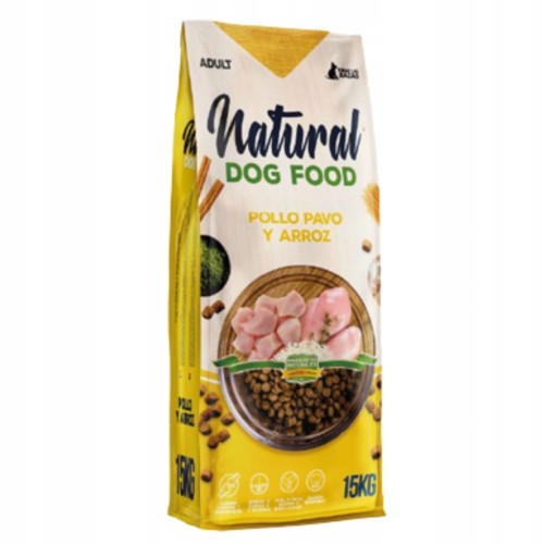 Karma dla psa. Natural Dog Food Kurczak & Indyk z ryżem 15kg