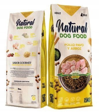 Karma dla psa. Natural Dog Food Kurczak & Indyk z ryżem 15kg